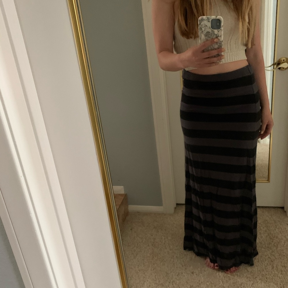 Billabong striped maxi skirt